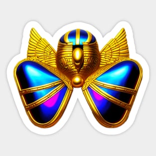 Winged Scarab Sticker